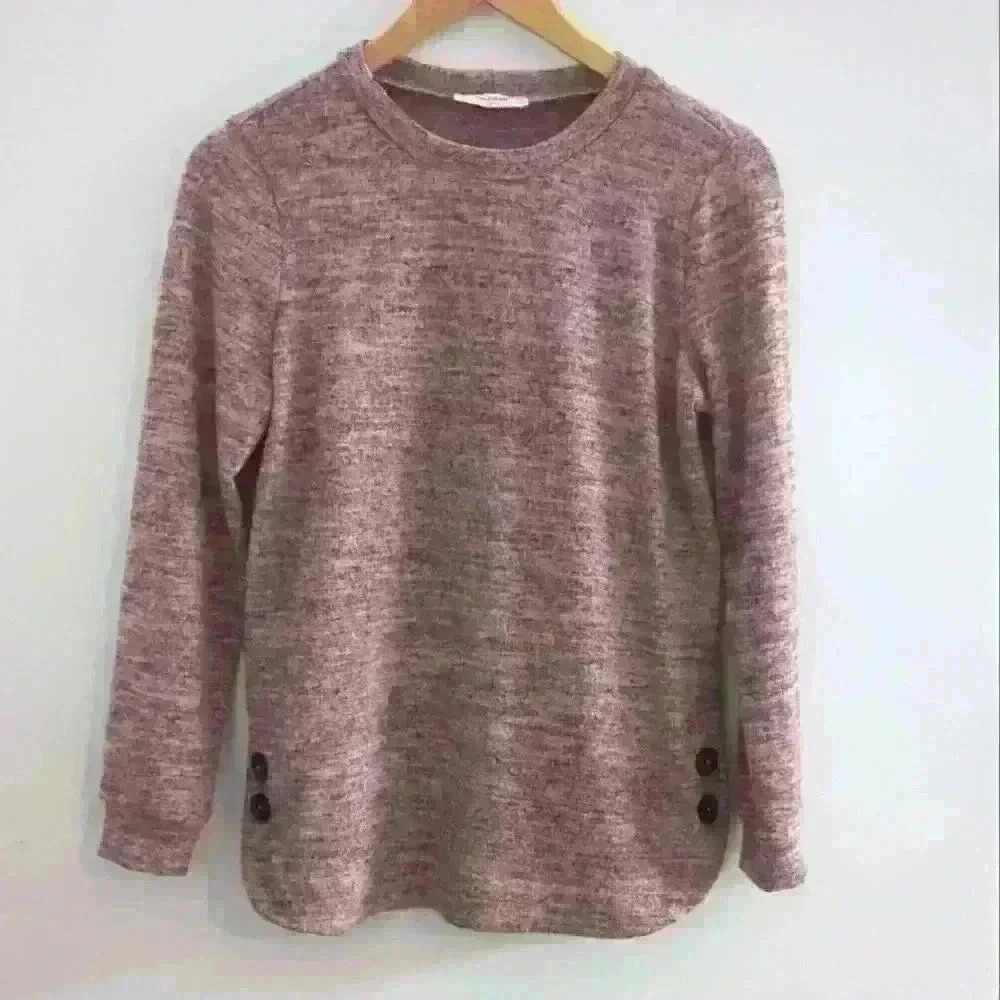 MANDEE | Women's Pullover Crewneck Soft  Long Sleeve Sweater Size XS